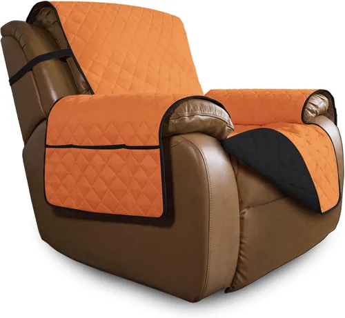 Vista 338 de Easy-Going - Funda reversible para sofá, resistente al agua, con varillas de espuma y correas elásticas, protector de muebles para mascotas y perros
