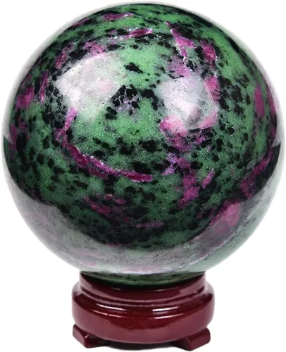 Vista 48 de JIC Gem Piedra Natural de Jaspe Africano Cristal de Curación Esfera Adivinación Bola de Piedra Preciosa, Feng Shui Reiki Aura Decoración