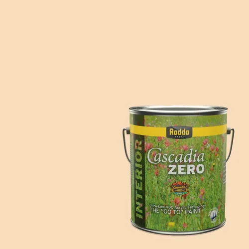Vista 48 de Rodda Paint CASCADIA ZERO - Pintura plana e imprimación para interiores en uno, cuarto de galón, crema de ballet