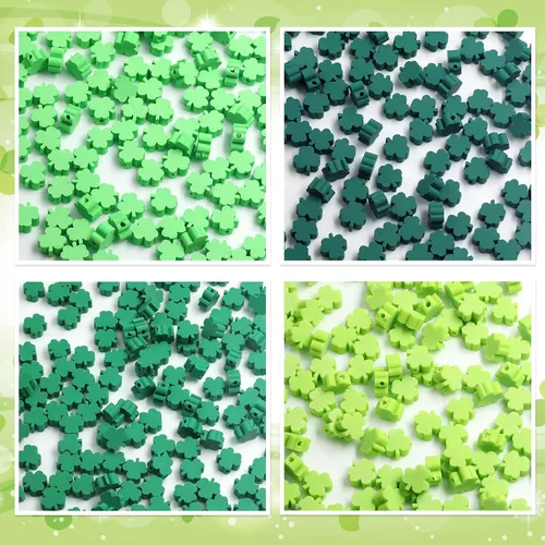 Vista 17 de 100 piezas de cuentas de arcilla polimérica Heishi espaciadoras mixtas, suministros para hacer pulseras, pendientes, collares de bricolaje, Bandera