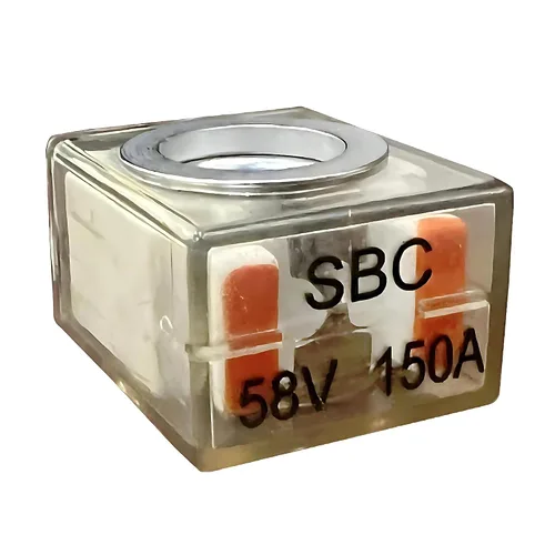 Vista 11 de Bloque de fusibles de terminal doble South Bend Components con clasificación marina (MRBF), 300A máx., 58V CC máx., IP 66, protegido contra
