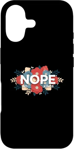 Vista 32 de Nope, No Kings Floral Statement Art Print for Makers Case for iPhone 11 Pro Max