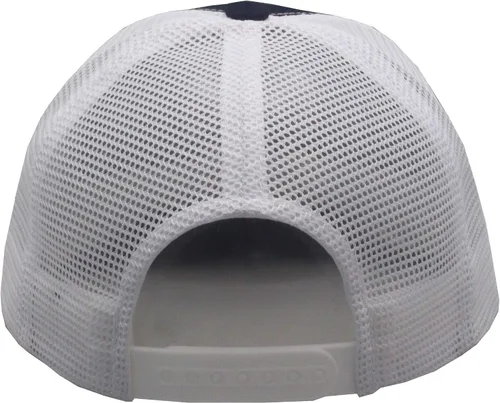 Vista 3 de Peerless Embroidery 1776 Star Trucker Mesh Snapback Azul marino/Blanco