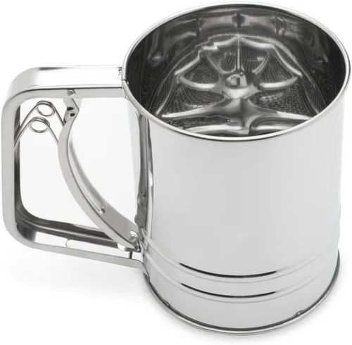 Vista 6 de Fox Run Tamiz de harina, acero inoxidable, 1 taza, metálico