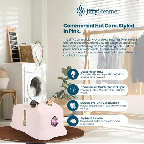 Vista 4 de Jiffy Commercial Pro-Line - Vaporizador para sombreros, color rosa