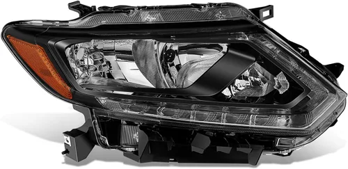 Vista 7 de Auto Dynasty - Conjunto de faros delanteros LED DRL compatibles con Nissan Rogue 2014 2015 2016, par de lámparas halógenas de repuesto con barra
