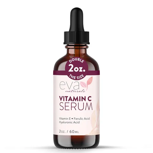 Vista 9 de Suero de vitamina C al 20% para la cara, suero facial de vitamina C pura para arrugas, acné, piel seca y manchas oscuras, suero facial de vitamina C