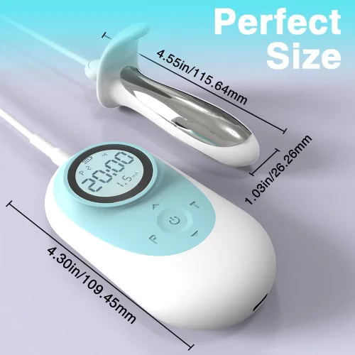 Vista 8 de Entrenador muscular del suelo pélvico con pantalla LCD - Ejercitador de Kegel de masaje y EMS 2 en 1 para mujeres, intensidad ajustable y tapón