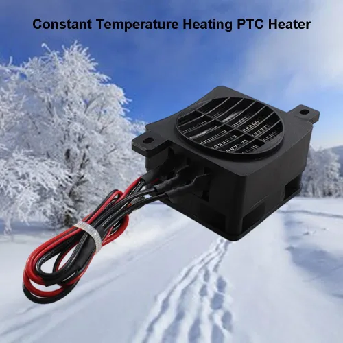 Vista 7 de Constant Tempeure PTC Calentador de ventilador eléctrico para coche pequeño espacio calefacción incubadora (12V 100W) para calentador humidificador