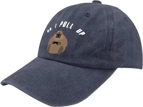 Vista 2 de devor Baseball Caps Ok I Pull Up Dad Hat for Women Funny Denim Cap Adjustable