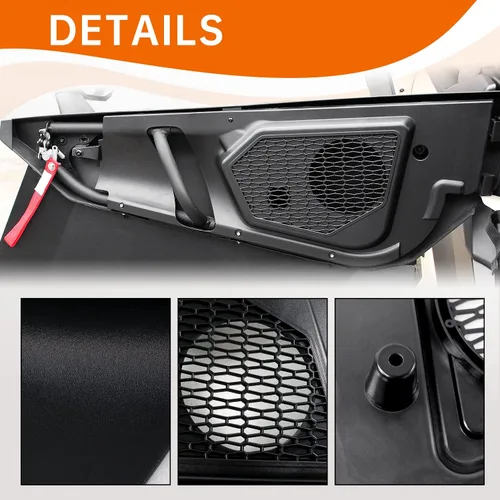 Vista 2 de Kit de altavoces de puerta delantera de 6.5 pulgadas compatible con Can Am Maverick X3 / X3 Max/Turbo/R 2017-2024 2025, todos los modelos