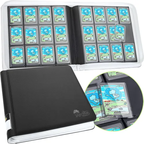 Vista 20 de Toploader - Carpeta de almacenamiento para tarjetas intercambiables, 384 12 bolsillos para Yugioh, MTG, TCG, carpetas de tarjetas para tarjetas