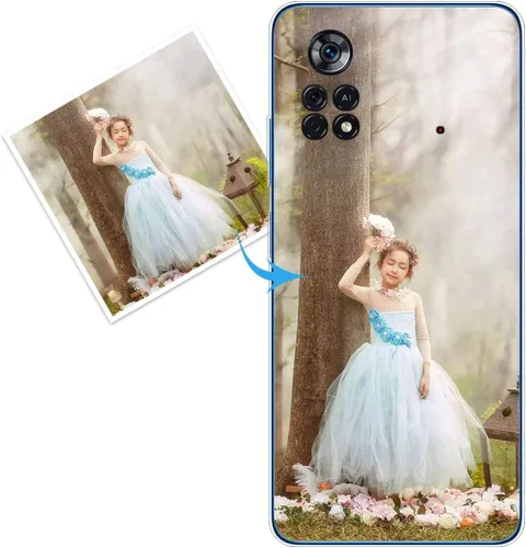 Vista 86 de Funda personalizada compatible con Oppo A1 Pro, fundas de teléfono personalizadas con imagen de foto, imagen de texto, cubierta transparente