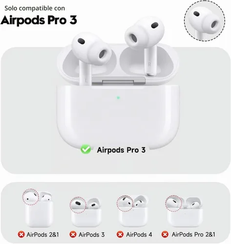 Vista 2 de MINSCOSE Funda compatible con Airpods Pro de 3ª generación (2025) con kit de limpieza, diseño de patrón de arco 3D de marco ondulado con bonito Rosa