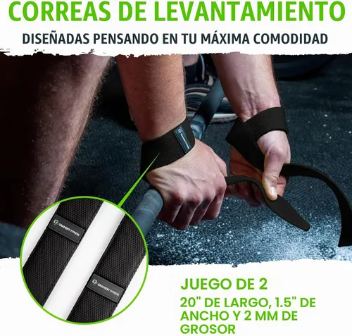 Vista 2 de Gradient Fitness Correas de levantamiento Correas de muñeca para levantamiento de pesas, correas de levantamiento de pesas, correas
