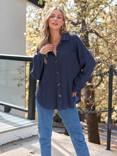 Vista 2 de AUTOMET Cothes de otoño para mujer 2025, trajes de concierto de campo de moda, chaquetas de pana, camisas con botones