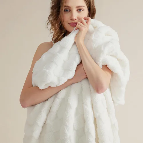 Vista 52 de Bedsure GentleSoft - Manta verde salvia para sofá, manta de forro polar a cuadros, regalos de Navidad para mujeres, hombres y niñas, bonita manta