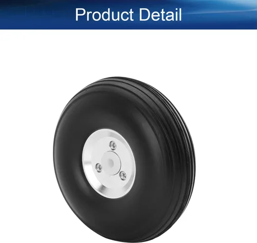 Vista 3 de Bettomshin Juego de neumáticos y ruedas para RC Car Airplane PU Sponge Tire con cubo de aleación de aluminio, 2.75