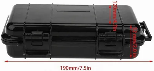 Vista 6 de Funda protectora impermeable, funda de almacenamiento a prueba de golpes al aire libre con esponja para cargar el disco duro del teléfono