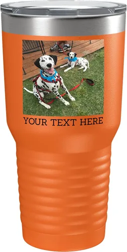 Vista 11 de Vaso personalizado de 30 onzas (17 colores) con foto impresa con aislamiento térmico de acero inoxidable recubierto de polvo con tapa, regalo