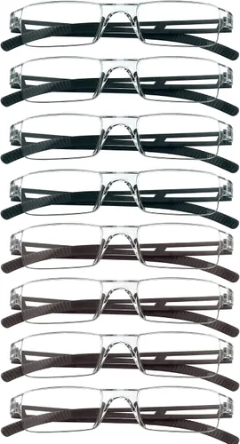 Vista 7 de VisionGlobal 2 pares de anteojos de lectura, anteojos con filtro de luz azul, anteojos de lectura para computadora para mujeres y hombres, marco