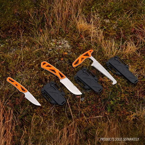 Vista 4 de Gerber Gear EXO-MOD Cuchillo de caza fijo de punta de caída, naranja (31-003915)