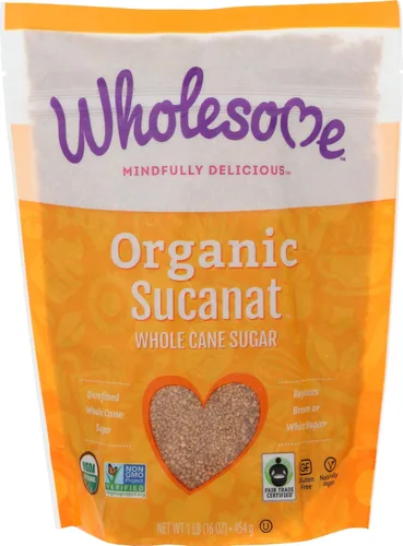 Vista 8 de Wholesome Sweeteners 16 onzas de azúcar de caña integral orgánica Sucanat Panela, comercio justo, certificado por el Proyecto sin OGM, sin gluten