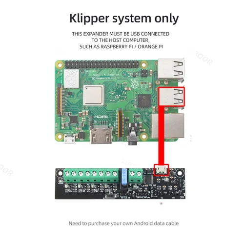 Vista 4 de 1 pieza nueva versión Klipper expansor de expansión accesorios compatibles con Voron 0 2.4 V2.4 3D impresora DIY piezas y otras impresoras 3D
