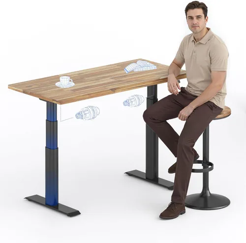 Vista 16 de FLEXISPOT E8 Premium North American - Escritorio de pie de nogal negro