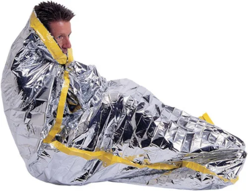 Vista 6 de Manta para dormir Emergency Survival Mylar - Paquete de 2