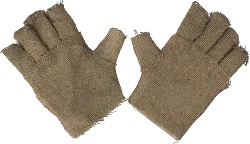 Vista 3 de Guantes de disfraz de espantapájaros de Halloween, arpillera para cosplay