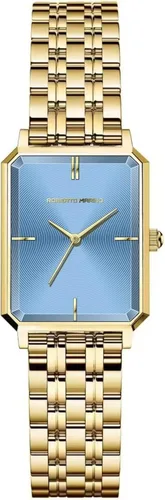 Vista 13 de Roberto Marino RM1982 Reloj de Lujo para Mujer Rectangular en Oro – Movimiento de Cuarzo Japonés, Diseño Vintage de Acero Inoxidable, Esfera RM1931