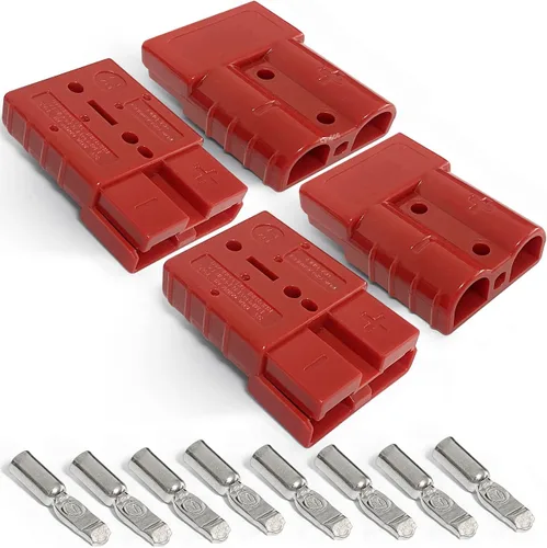Vista 6 de Cubiertas de Conector Rápido de Batería Cubierta de Goma Antipolvo para Desconexión Rápida de Batería de 175 Amperios (2pcs, Negro)