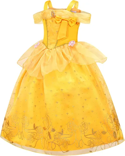 Vista 2 de GZ-LAOPAITOU Princess Dress Up Clothes for Little Girls Halloween Birthday Christmas Party Cosplay Costume