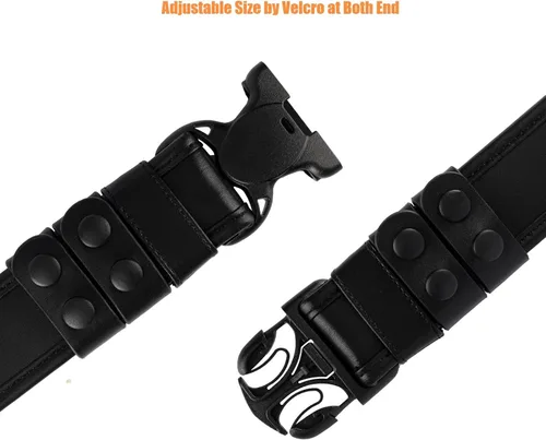 Vista 4 de TACNEX Cinturón de servicio de 2" con forro de gancho 4 sujetadores Cinturón interior reversible de 1.5" para Policía Aplicación de la Ley Seguridad