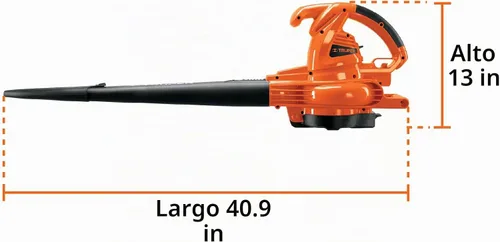 Vista 4 de TRUPER SOPLA-1440 Soplador/aspiradora eléctrica 1.440W, con colector de bolsas