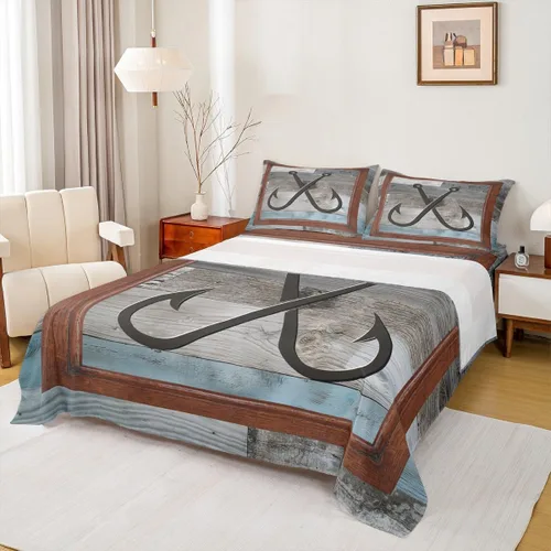 Vista 10 de Anchor Nautical - Juego de sábanas románticas para niños, tamaño individual, diseño de mariposas y lavanda morado, decoración de habitación de niños