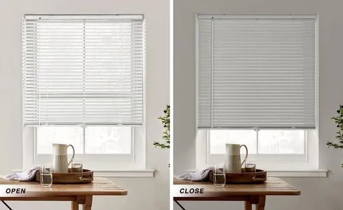 Vista 81 de LazBlinds Mini persianas de aluminio de 1" sin herramientas, sin necesidad de taladro, persianas sin cables para ventanas, persianas horizontales