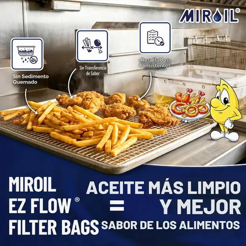 Vista 5 de Miroil RB6PS/12852 EZ Flow "Snap On" Bolsa Filtro
