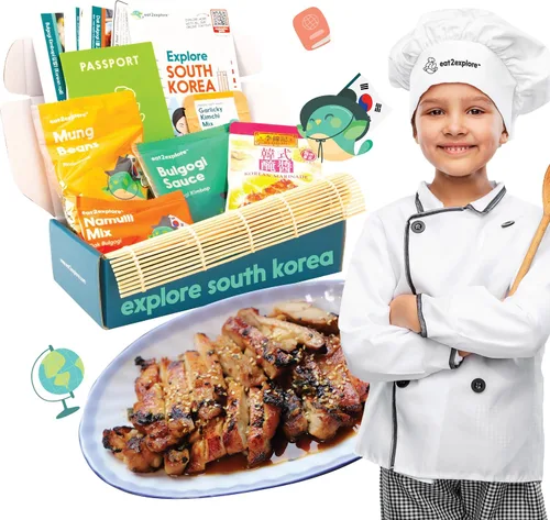 Vista 15 de eat2explore Kits de cocina para niños de 15 piezas - Juegos de cocina interactivos y educativos para niños reales para edades de 5 años en adelante