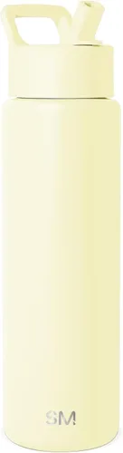 Vista 28 de Simple Modern botella de agua con tapa con pajita, termo de acero inoxidable con aislamiento al vacío, reutilizable, sin BPA, sin fugas