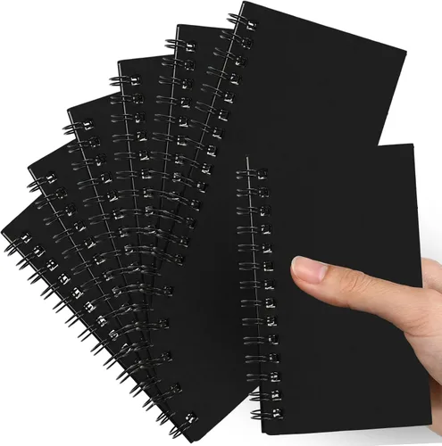 Vista 27 de Jutom 2 cuadernos pequeños en espiral, blocs de notas de 3 x 5 pulgadas, cuadernos de bolsillo pequeños a granel, mini bloc de notas con páginas