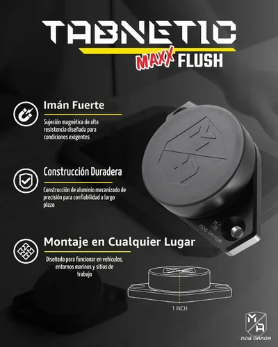 Vista 3 de Mob Armor TabNetic Maxx - Soporte para tablet Soporte de descarga de perfil bajo, potente agarre magnético para iPad, Android y superficie