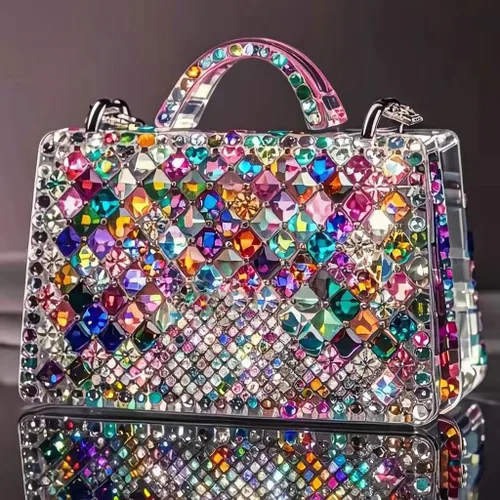 Vista 6 de 1000 gemas de cristal AB de diamantes de imitación coloridos, joyas de piedras preciosas acrílicas con parte trasera plana, manualidades