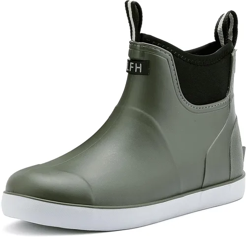 Vista 14 de Botas de cubierta para hombre, impermeables, antideslizantes, botas Gris