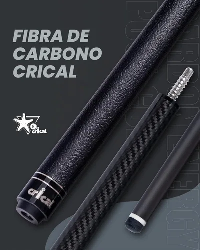 Vista 2 de CRICAL Carbon Fiber Pool Cue Stick, Professional Low Deflection Cue