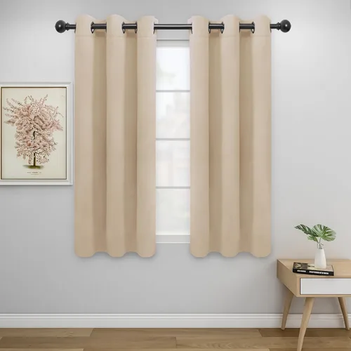 Vista 231 de Easy-Going - Cortinas opacas para dormitorio, aislamiento térmico sólido con ojales, cortinas de ventana para reducción de ruido, cortinas