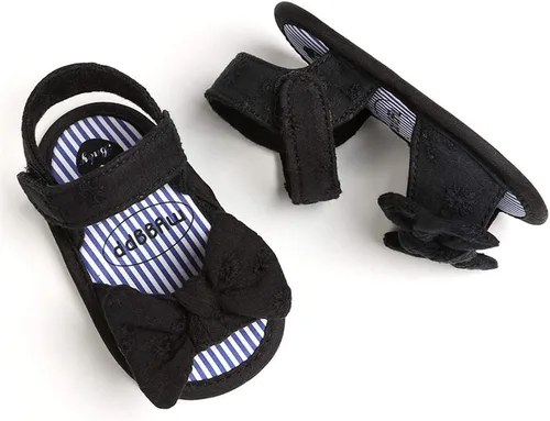 Vista 5 de Timatego Sandalias de verano para bebés y niñas con suela suave de flores, zapatos de vestir para cuna, recién nacidos, para recién nacidos
