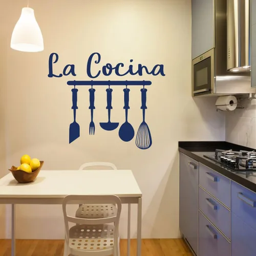 Vista 6 de La Cocina Cocina Vinilo Decoración de Pared - Calcomanias de temática española o latina para cocina