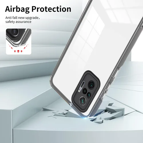 Vista 3 de ZORSOME Funda protectora trasera para Xiaomi Redmi Note 10 Pro 4G, funda protectora completa delgada transparente para Xiaomi Redmi Note 10 Pro 4G